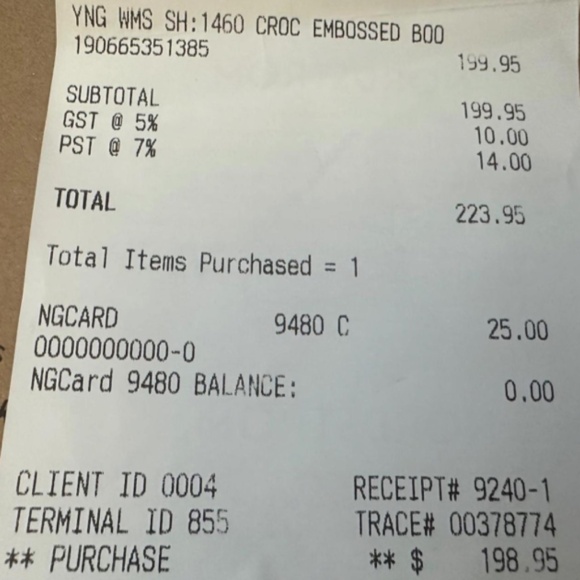 Dr. Martens Patent Crocodile Print Boots - Picture 5 of 5